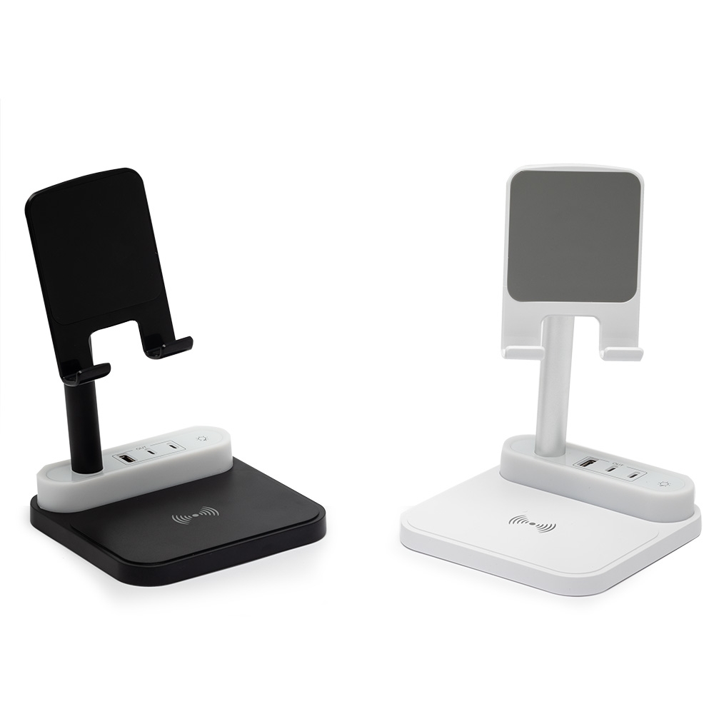 Base de Carregamento com Suporte Celular e Luminaria