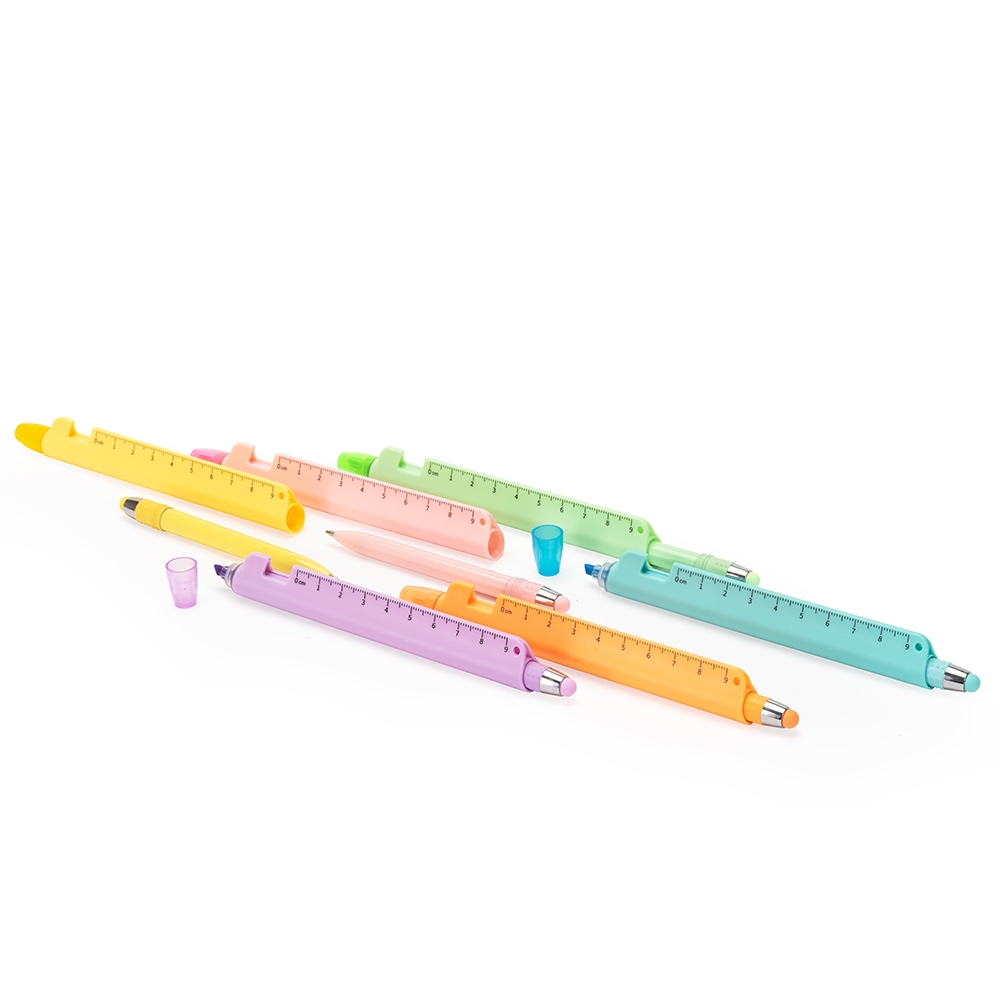 Caneta Marca Texto Multifuncoes