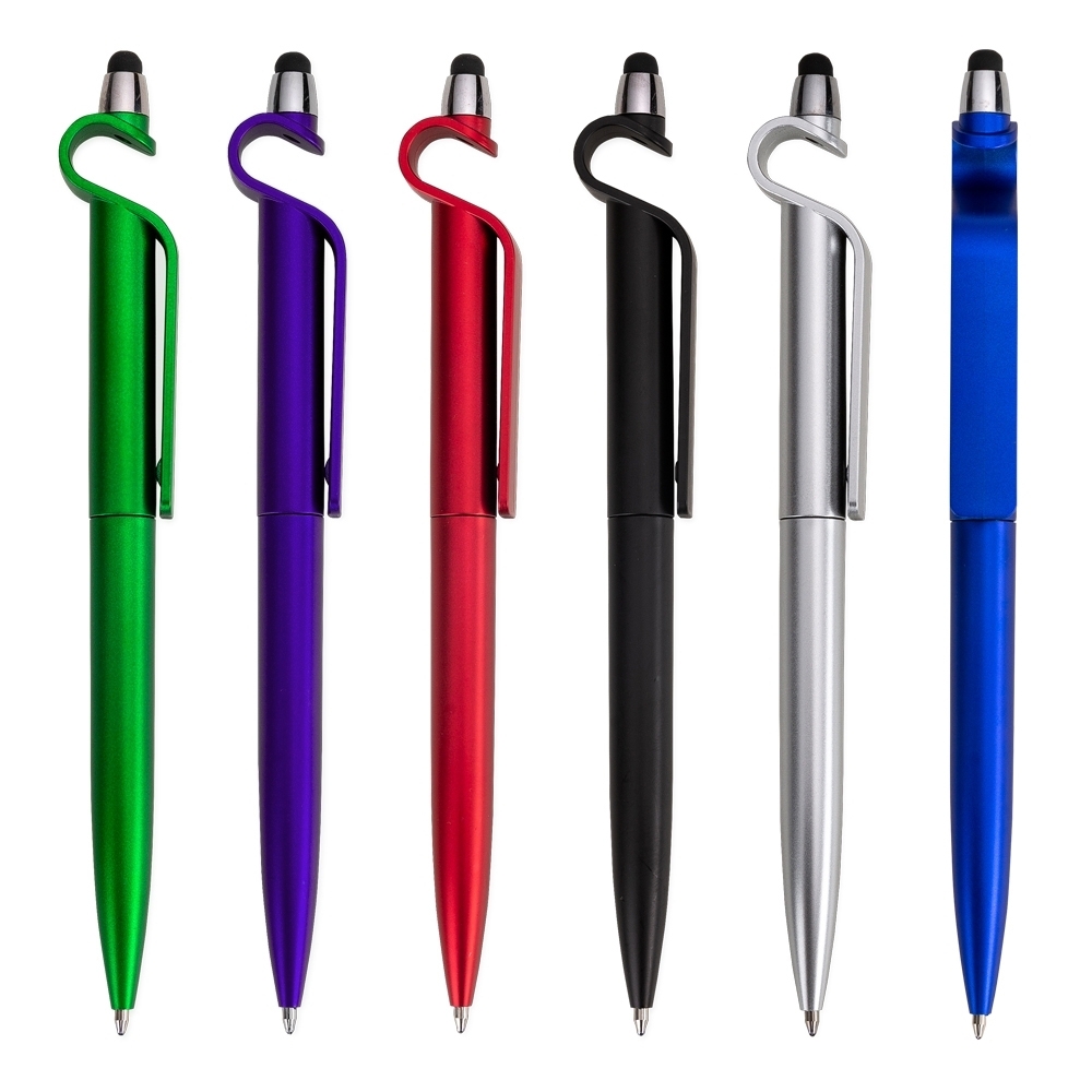 Caneta Plastica Touch com Suporte