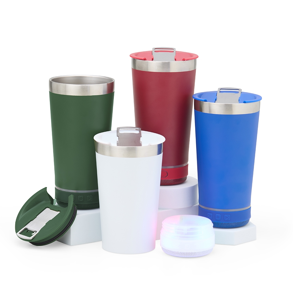 Copo Termico 400ml com Caixa de Som