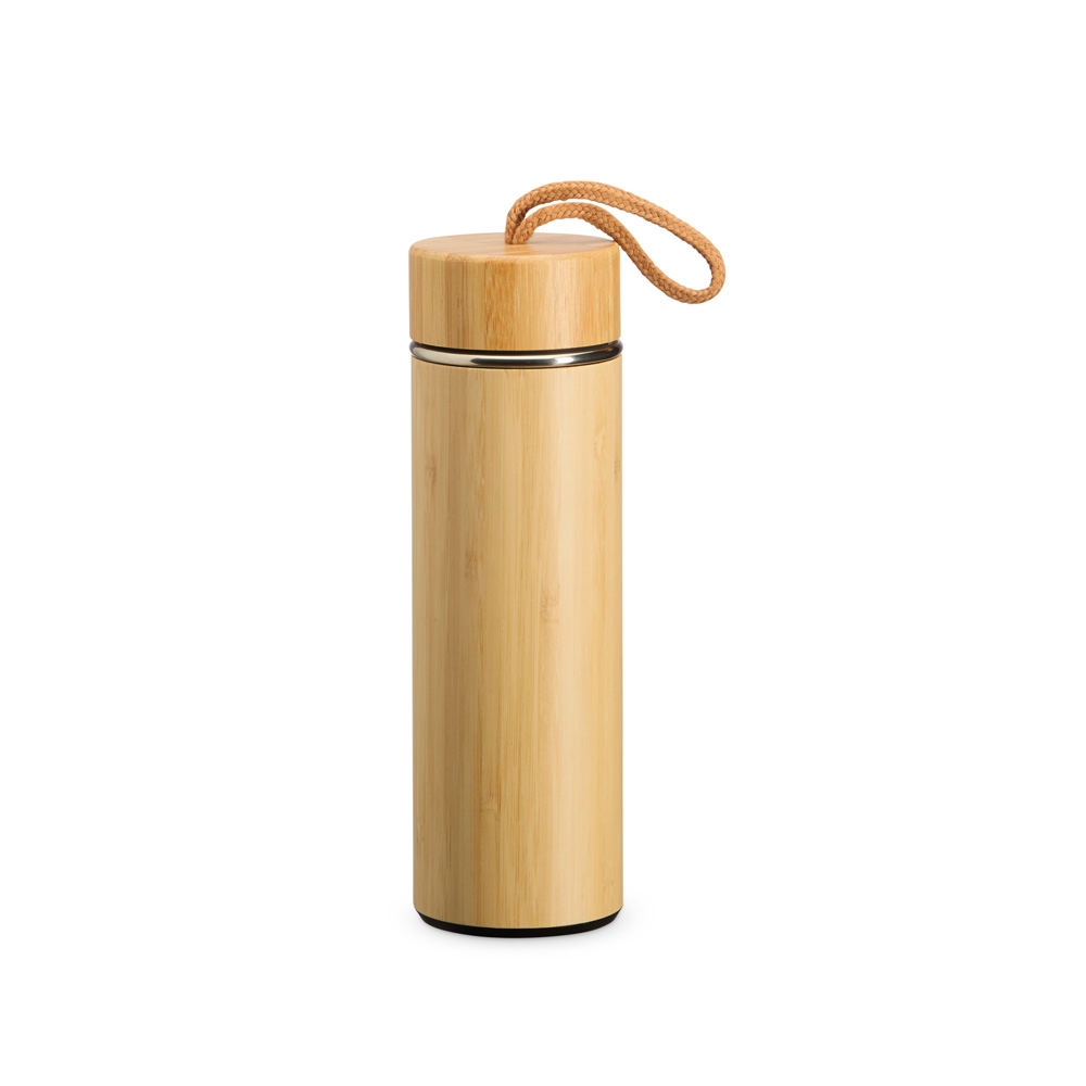 Garrafa Termica Bambu 400ml com Infusor