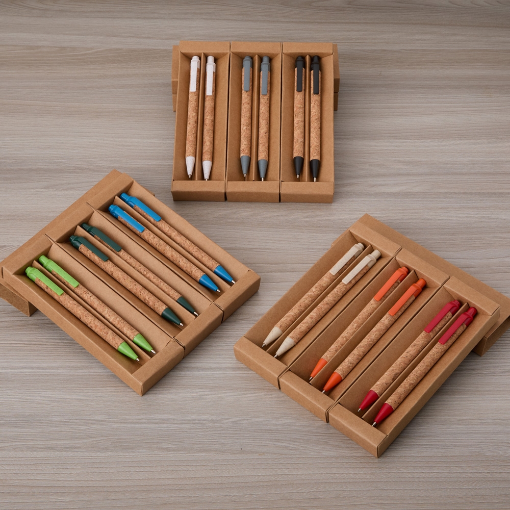 Kit Ecologico Caneta e Lapiseira Cortica