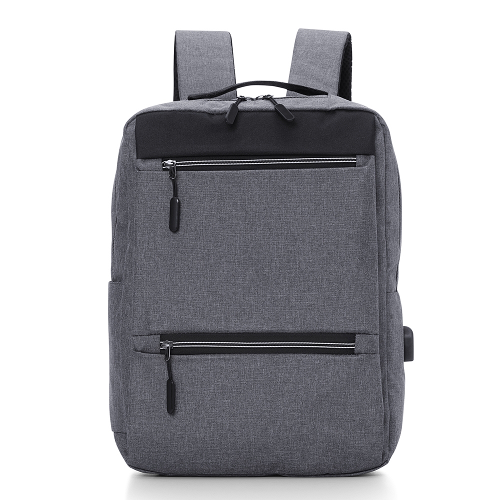 Mochila de Nylon USB 18L CINZA