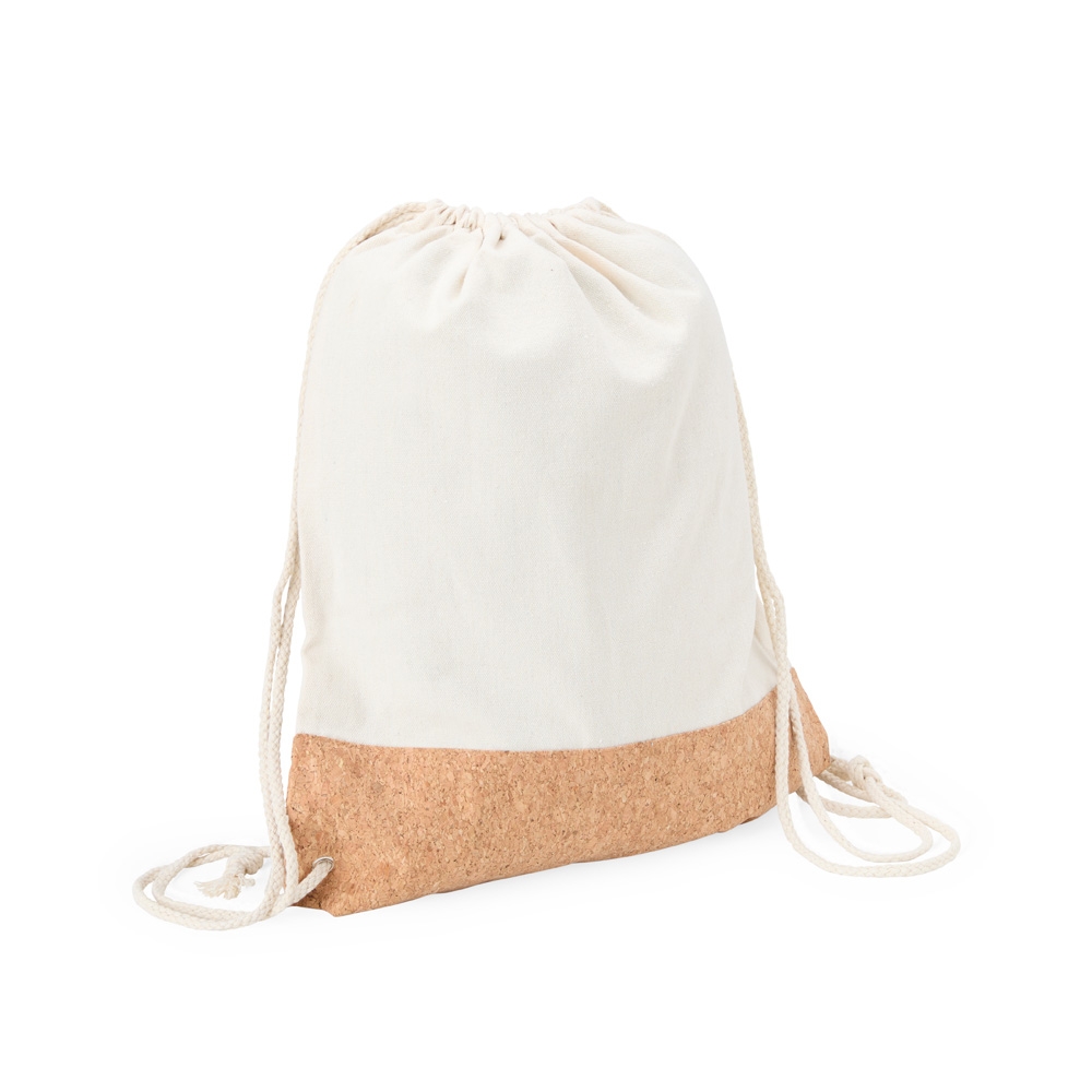 Mochila Saco de Lona e Cortica