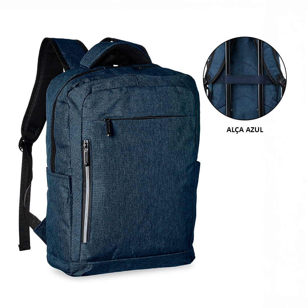Mochila de Nylon USB 20L AZUL COM AZUL